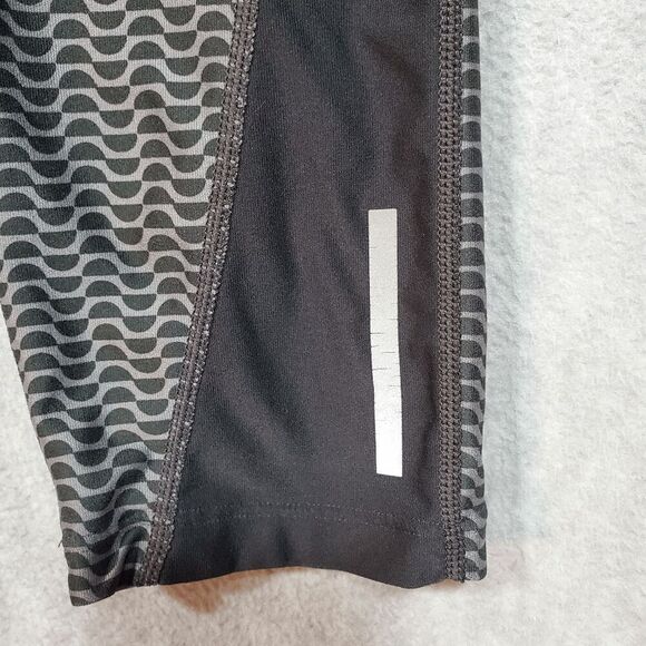 Nike Leggings Women Large Black Gray Printed Running Dri Fit Athletic Drawstring - Picture 9 of 12